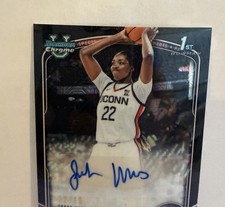 2025-26 Bowman Basketball - Auto Serah Williams Black Mojo 1st Bowman # 9/10