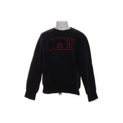Diesel, Sweatshirt, Größe: 140, SGIRKB6 OVER, Schwarz/Rot, Baumwolle, Print #uI2