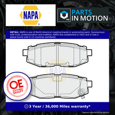 Brake Pads Set fits TOYOTA GT86 ZN6 2.0 Rear 2012 on NAPA SU00304325 Quality New