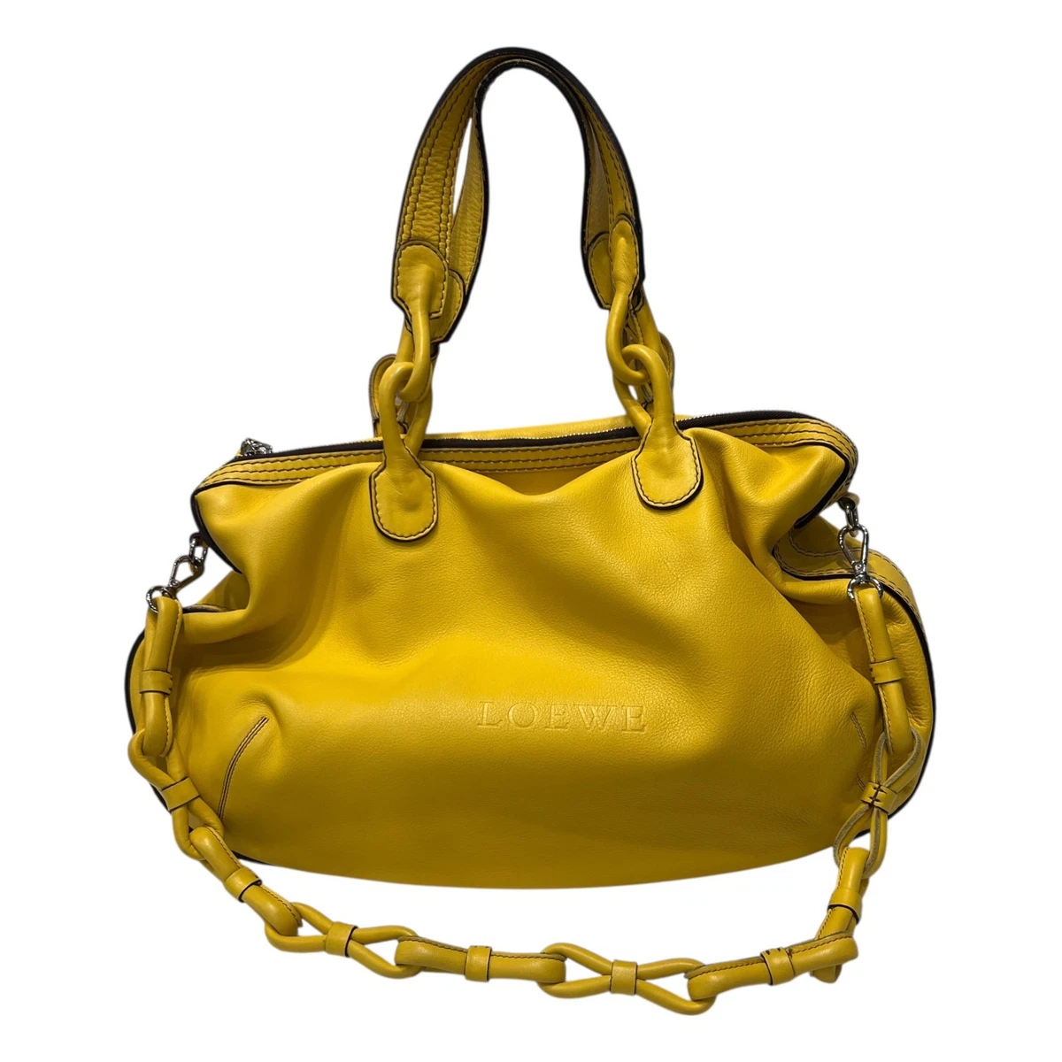 Loewe Yellow Leather Exterior Bags & Handbags for Women for sale