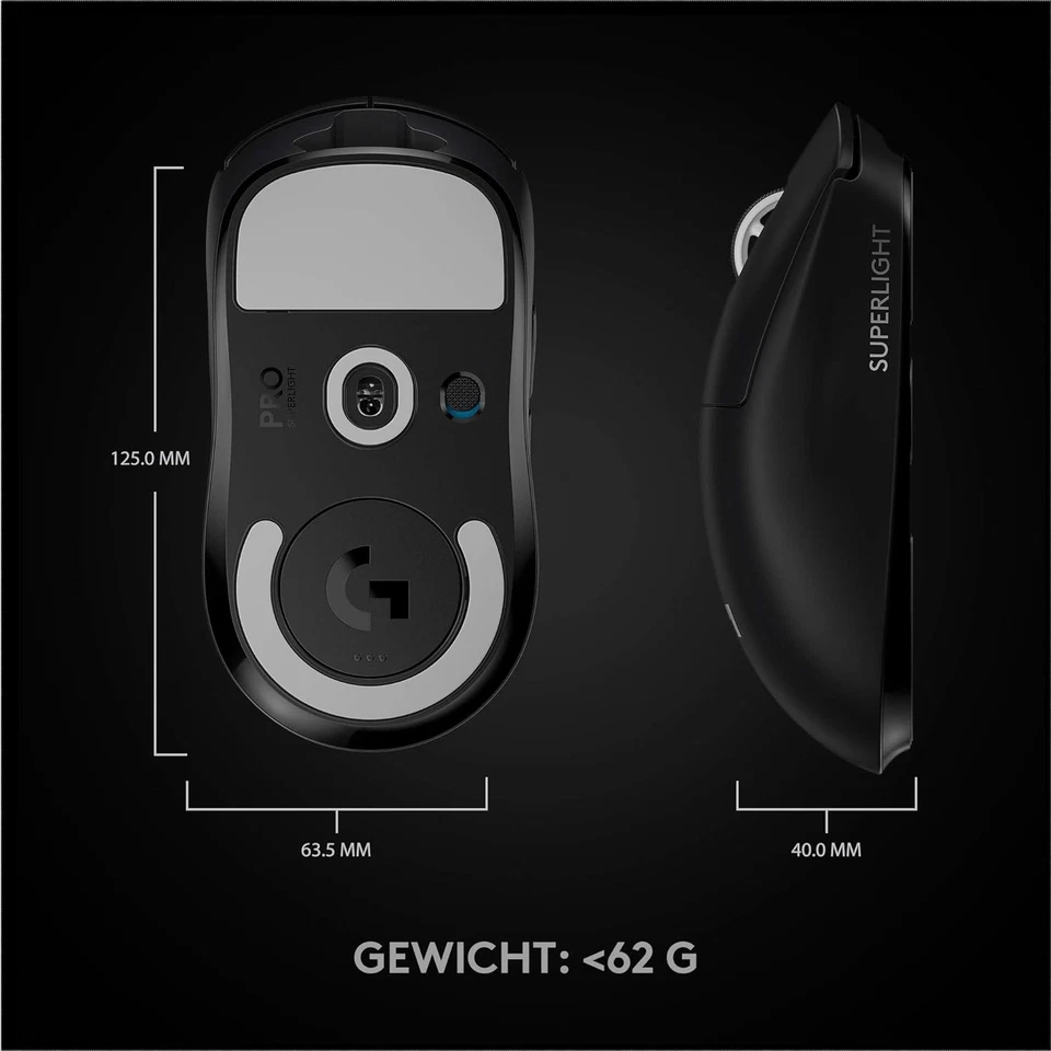Logitech G PRO X SUPERLIGHT Wireless Gaming Mouse, made for esports HERO 25K Sen - Image 2 of 4