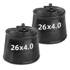 2 Pack 26X4.0 Fat Bike Tube, Heavy Duty 26X4.0 E-Bike Fat Bicycle Inner Tube