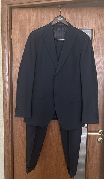 Men Baldessarini Suit Grey Cotton 42