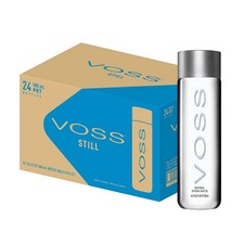 VOSS Premium Still Bottled Natural Water - 16.9 Fl Oz Pack of 24 , Clear