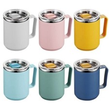Uk With Handle and Lid Coffee Mug Traveling Cup Stainless Steel Insulated Cup