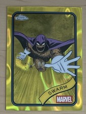 2025 Topps Chrome Marvel Swarm Yellow Lava Refractor #16