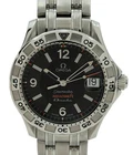 Omega Men's 37mm Seamaster Omegamatic Swiss Autoquartz Black Dial Watch 2514.50!