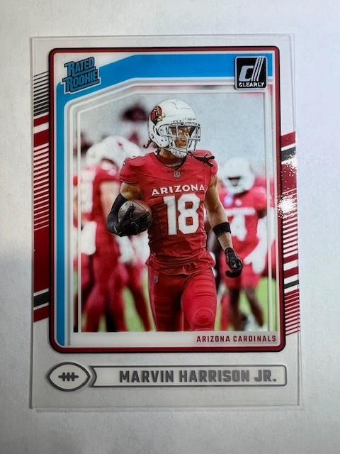 2024 Panini Clearly Donruss - Rated Rookie Marvin Harrison Jr. #54 (RC)