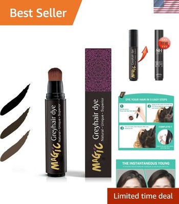Travel-Friendly Hair Dye Pen for Gray Hair - Black Touch Up Solution, 1 Count