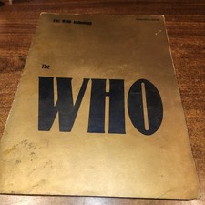 Vintage 1981 The Who Anthology Piano Vocal Guitar Over 200 Pages of Music