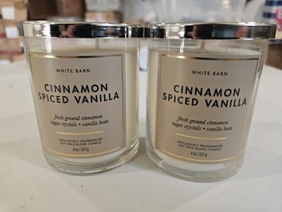 2 PACK Bath & Body Works Cinnamon Spiced Vanilla Single Wick Candle 