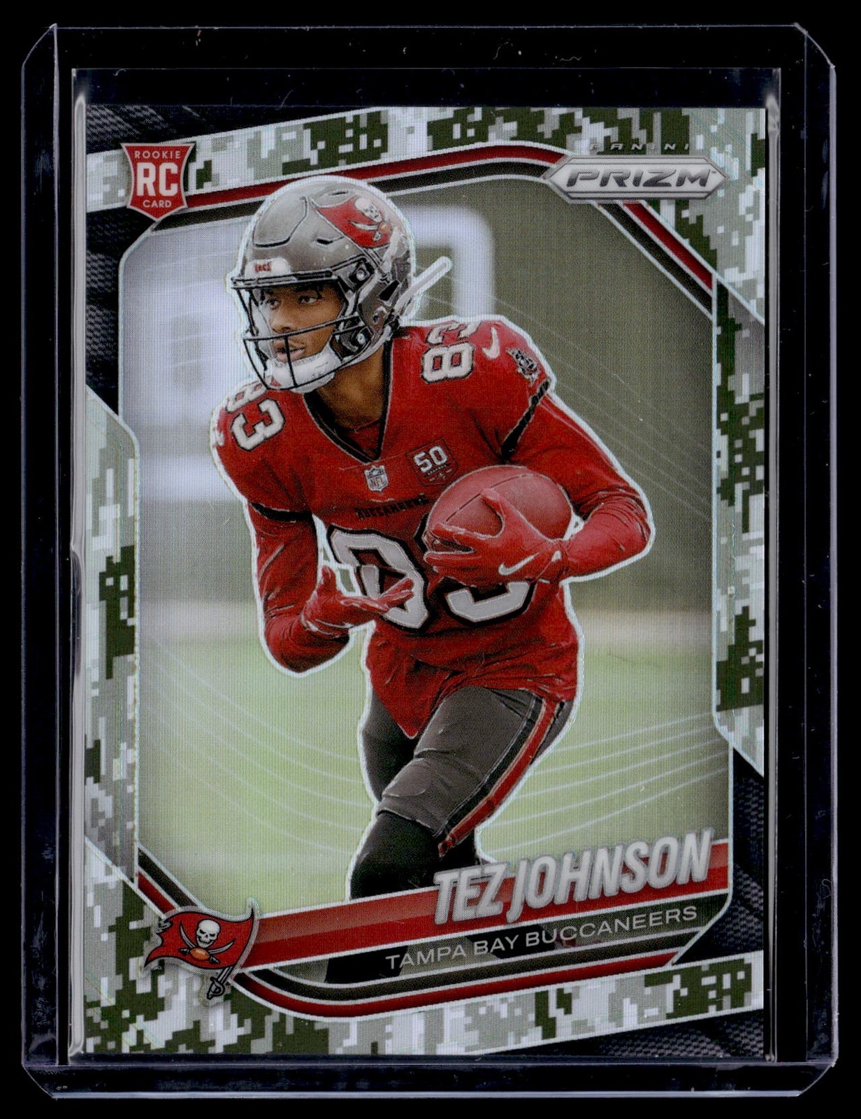 2025 Panini Prizm #381 Tez Johnson Forest Camo #/15