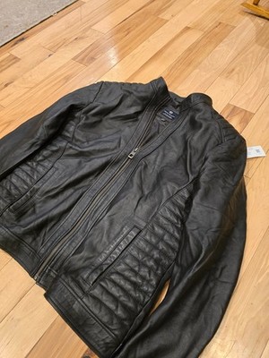 felix hardy classic lether jacket, size L