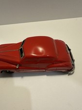 1940s Schuco Gama-Patent Tin Toy Car Red Made in US Zone Germany Vintage