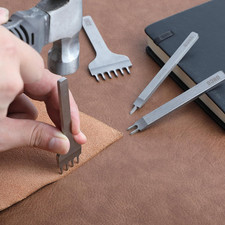 - Leather Stitching Punch, 4 Pack, 3mm, 1/2/4/6 Prong, Leather Hole Punch Too...