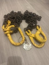 Grade 80 Chain Sling 10mm Alloy Rigging Chain w/ Hooks 4.25 Tn WLL Crane Lifting