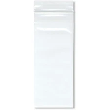 Plymor 3" x 7", 4 Mil Heavy Duty Zipper Reclosable Plastic Bags
