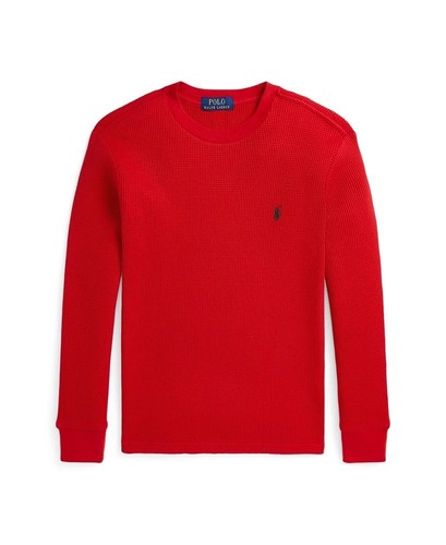 Polo Ralph Lauren Big Boys Waffelstrick Baumwolle T-Shirt Langarm Rot Gr. L (14-16) - Bild 3 von 3