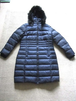 MARKS and SPENCERS Down Feather Long Puffer Coat Jacket Size UK 14 M&S 