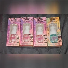 4 x Ioni Cosmetics Glow-Getter  Optimist Glow Facial Mist In Berry Bliss & Ocean