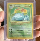 Vintage Base Set Venusaur 15/102 Holo Rare 1999-2000 Wizards Copyright Card
