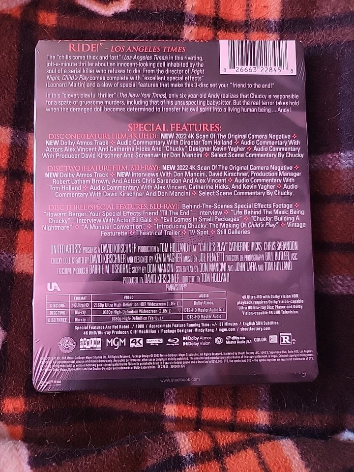 Child's Play Best Buy Exclusive 4K Steelbook Brand New Sealed Rare OOP - Image 2 of 4