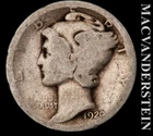 1920 Silver Mercury Dime - Scarce  Better Date  No Reserve  #L2753