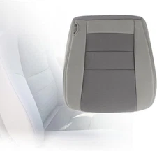 Medium Flint Gray Driver Side Bottom Replacement Cloth Seat Cover Compatible wi