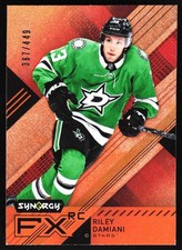 2021-22 Upper Deck Synergy FX Rookies Orange Riley Damiani Rookie 367/449 Dallas