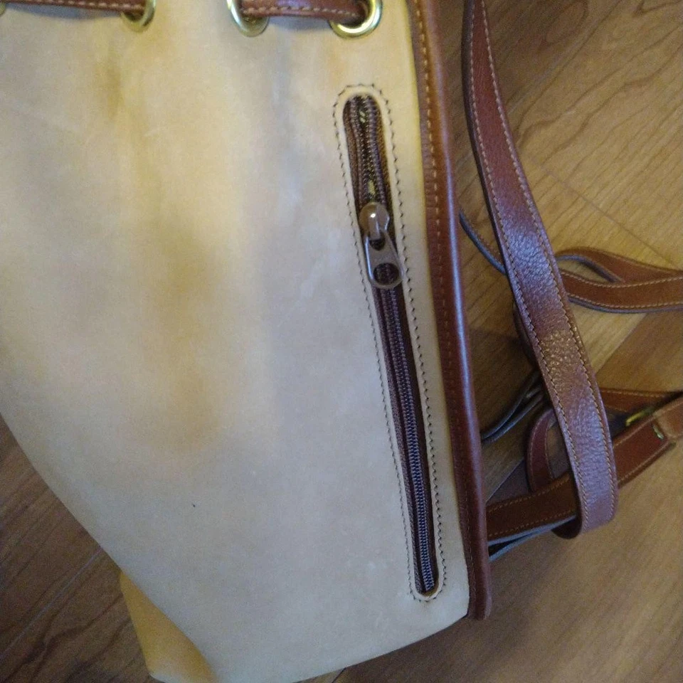 Mochila Bolso Vintage Marley Hodgson Gurka Cuero Marrón SIN USAR ¡¡De JAPÓN JPN!!! Foto 4 de 4