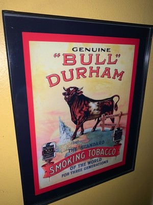 Bull Durham Smoking Tobacco Shop Store Bar Man Cave Advertising Sign