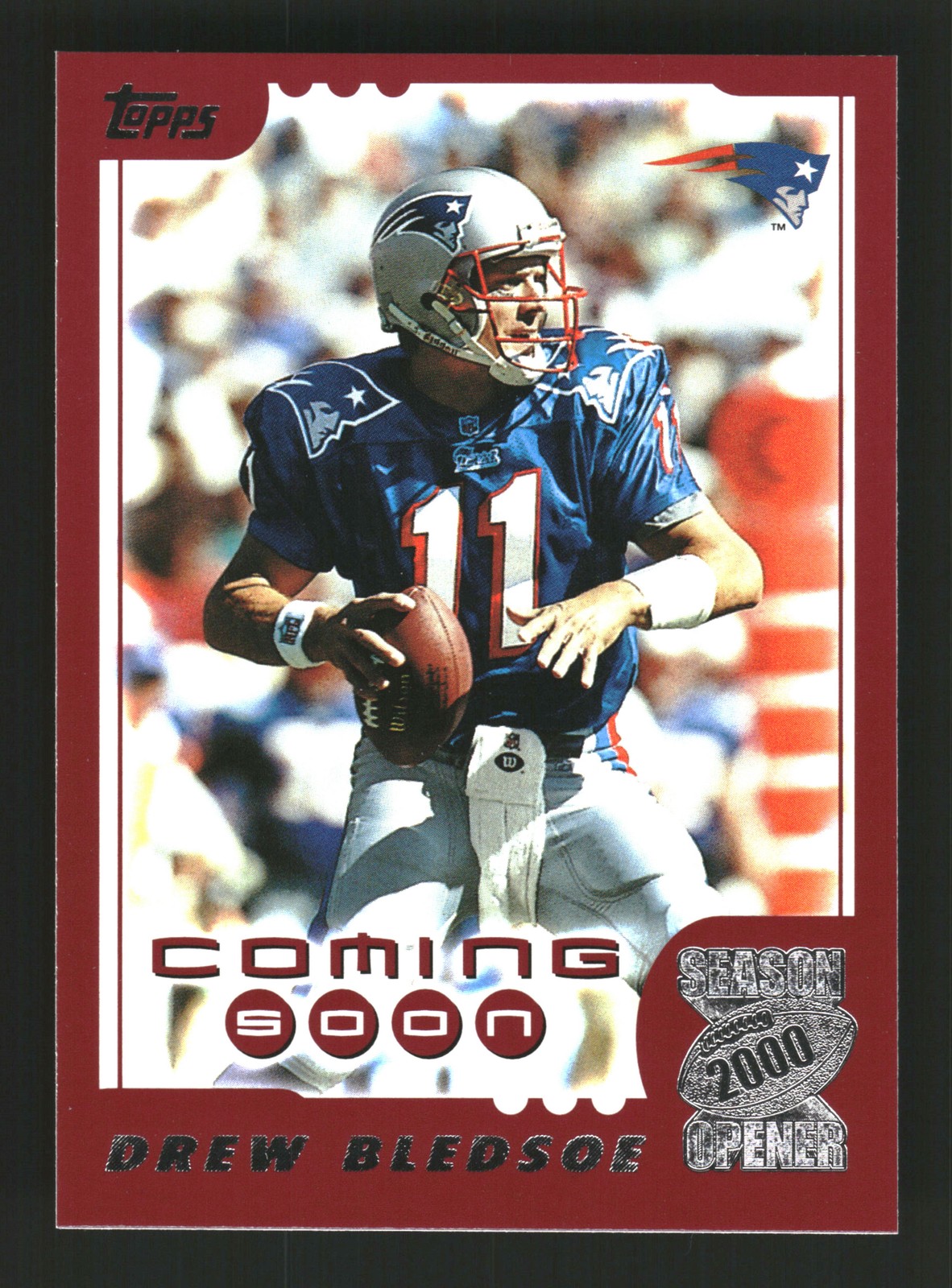 Drew Bledsoe 2000 Topps Season Opener #186 New England Patriots