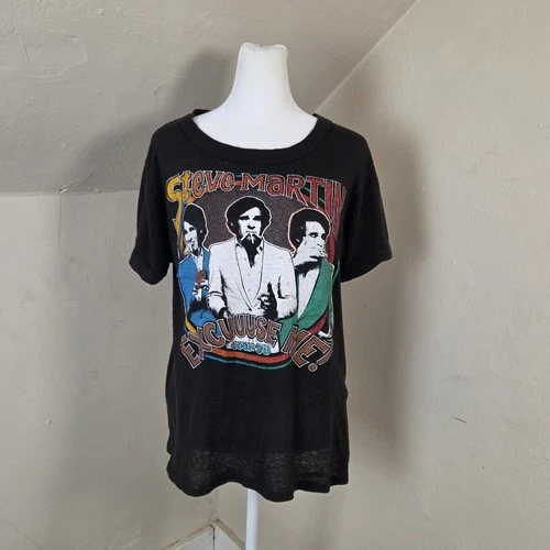 Steve Martin “Excuse Me” Tour T-Shirt Double St 1970s vintage concert t-shirt, vintage, single stitch, B+ condition