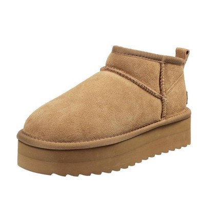 Colors Of California Platform Winter - braune Wildlederstiefeletten - Größe 38 [