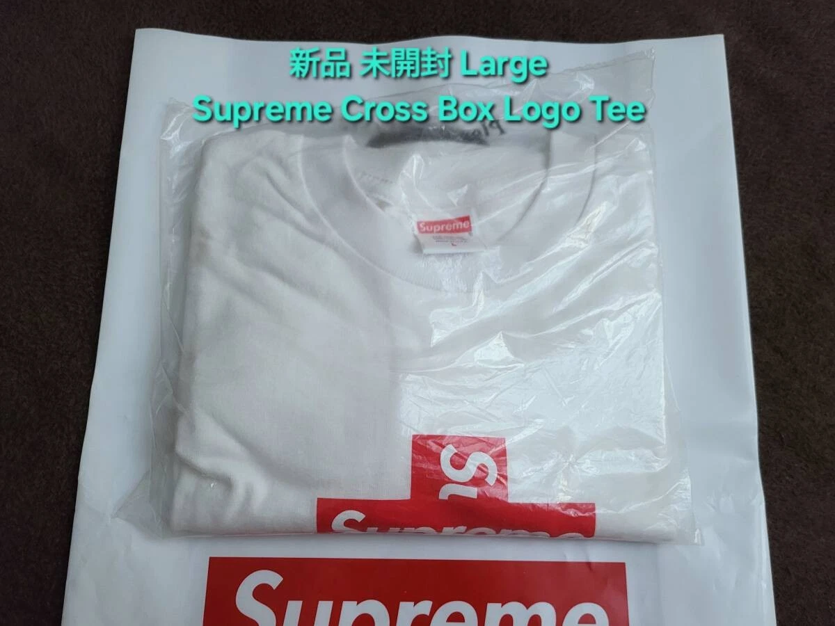 Tee shirt blanc blanc blanc neuf jamais ouvert Supreme Cross Box Logo neuf