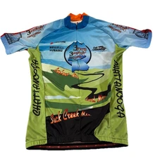 Hincapie Men's Short Sleeve Full Zip Cycling Jersey M 3 State 3 Mountain