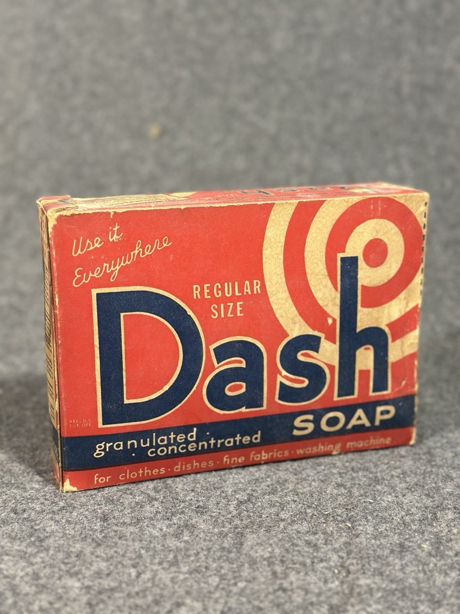 VTG Dash Laundry Detergent Soap Gift Package 1940s-1950's Unopened