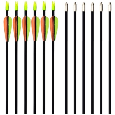 28'' Fiberglass Target Practice Arrows - Pack of 12