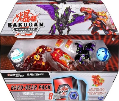 Spin Master Bakugan Baku Gear Pack Trox und Pegatrix BRANDNEU