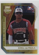 2021 Elite Extra Edition Prime Numbers Gold Die-Cut 7/10 Axell de Paula 19bs