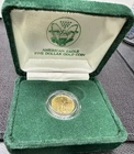 American Eagle Five Dollar Gold Coin 1989 Green Box