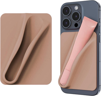 Silicone Lip Holder for Cell Phone Lipstick Lip Glaze Phone Case Back Stick on H