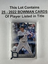 Gallo, Joey - 2022 Bowman Paper - 25 Card Lot 