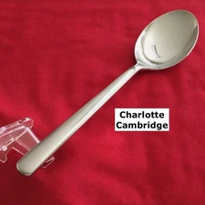 Cambridge CHARLOTTE Solid Serving Spoon 9" Stainless Steel Flatware