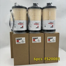 6PCS FS20081 Fuel Filter Water Separator Fit for FleetGuard Cummins A0000904851