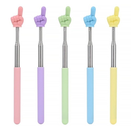 Stainless Steel Telescopic Teaching Pointer Finger Reading Sticks Finger Design - Picture 12 of 25