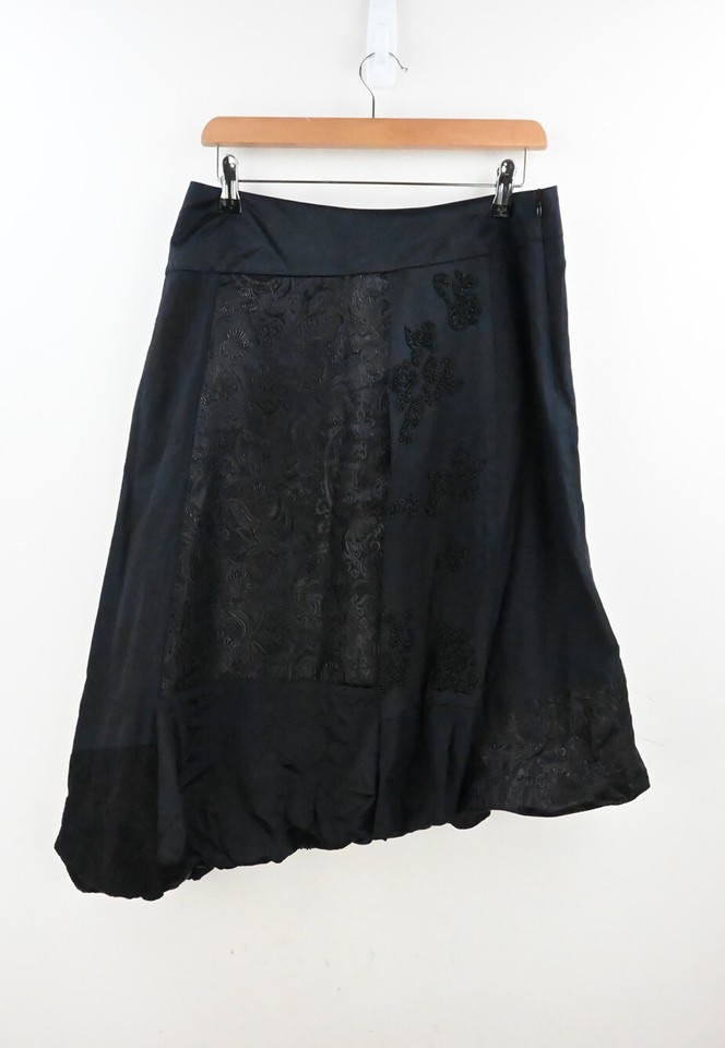 Trelise Cooper " For Whom the Belle Tolls" bubble hem skirt in black size UK10