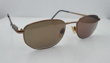 Vintage Lacoste Club 7305 Bronze Oval Metal Sunglasses France FRAMES ONLY