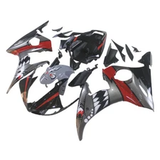 ABS Fairings Kit for 2005 2004 2003 YZF R6 Yamaha Grey Shark Injection Bodywork