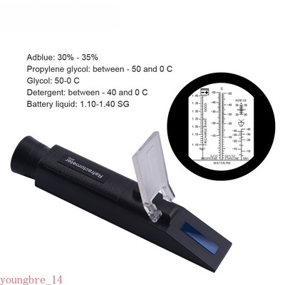 4 In 1 Antifreeze Refractometer Engine Fluid Glycol Antifreeze Point Car Battery